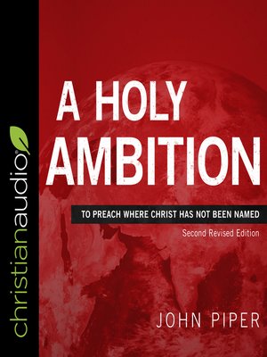 cover image of A Holy Ambition